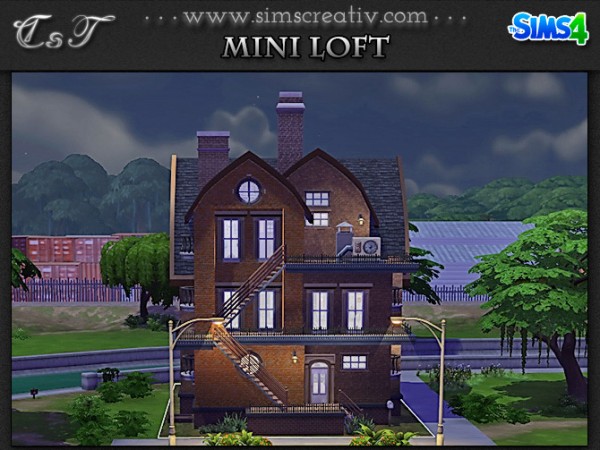  Sims Creativ: Mini loft by Tanitas8