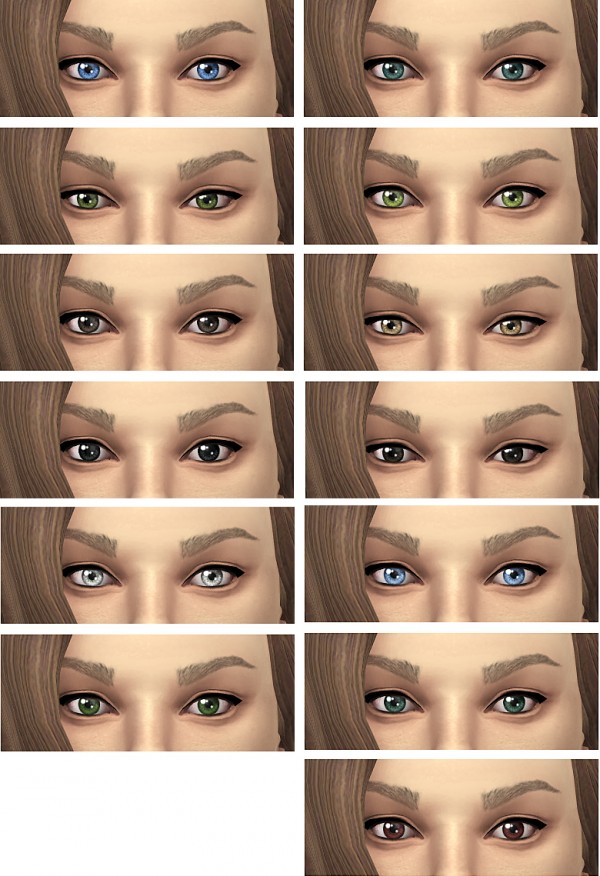  Miss Paraply: Default eyes and default eyebrows