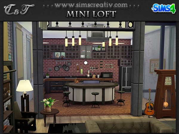  Sims Creativ: Mini loft by Tanitas8