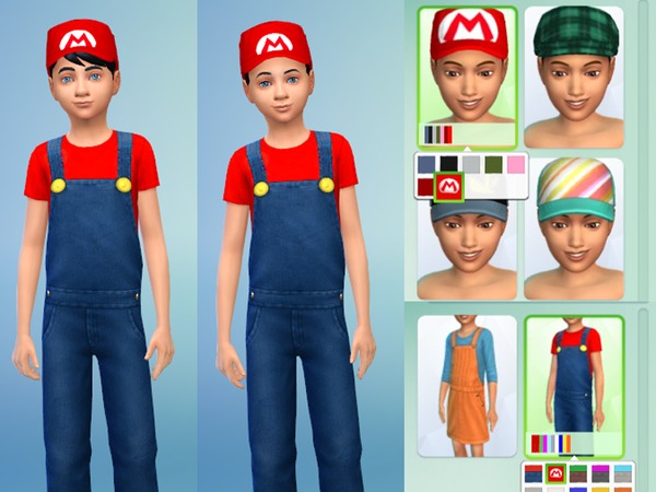  The Sims Resource: Super Mario Costume by Lanessear