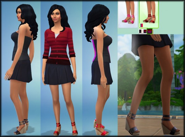  Mod The Sims: New Mesh New High Wedges by Julie J