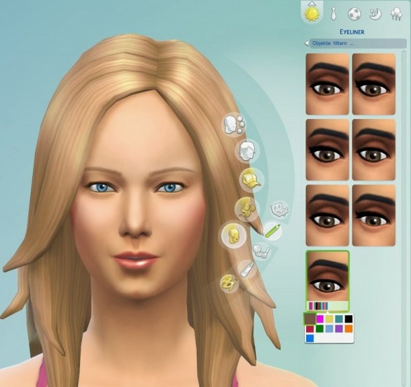  19 Sims 4 Blog: Eyeliner Set 1