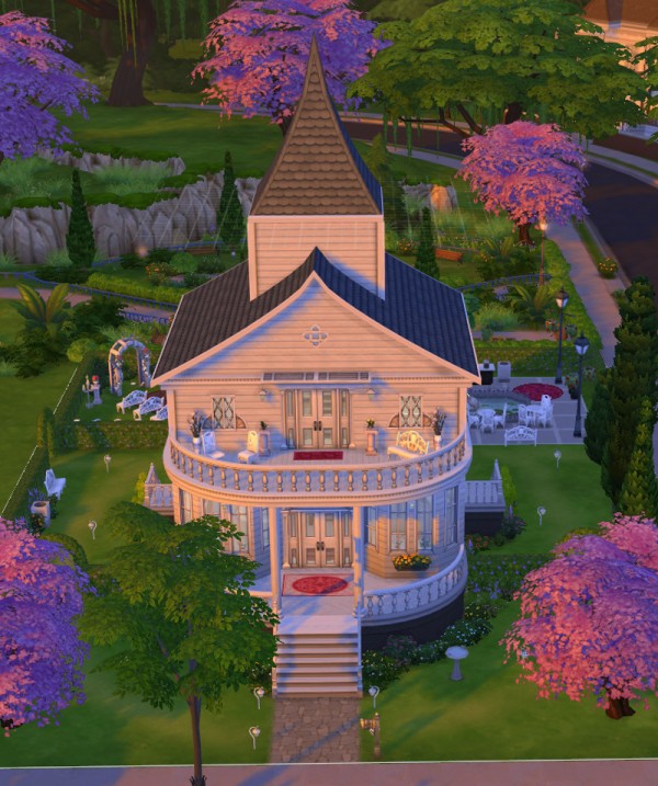  Mod The Sims: Traditional Chapel No CC by Mateodon