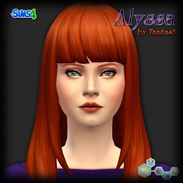  Sims Creativ: Alyssa female sims model by Tanitas8