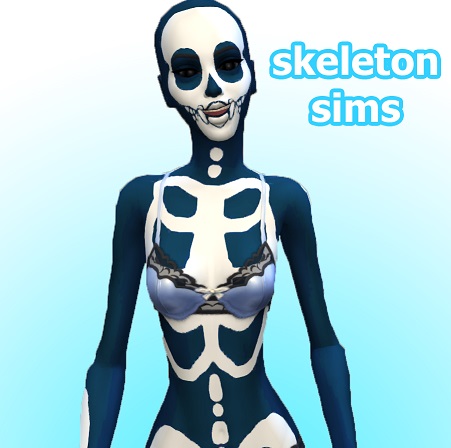  Mod The Sims: Skeleton Skin Overlays by Kneph