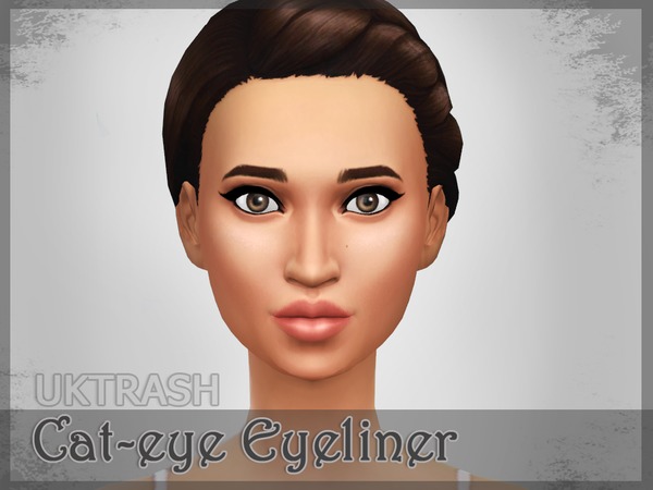  The Sims Resource: Cat eye eyeliner by Uktrash