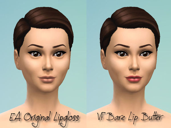  The Sims Resource: Bare Lip Butter by Fortunecookie1