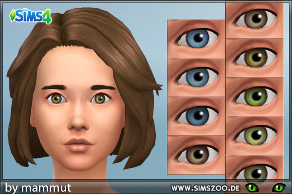  Blackys Sims 4 Zoo: Eyecolors pastel by Mammut