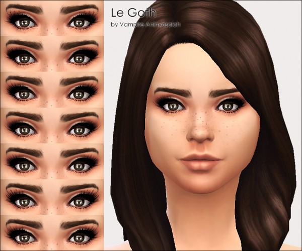  Mod The Sims: Le Goth 7 eyeliner by Vampire aninyosaloh