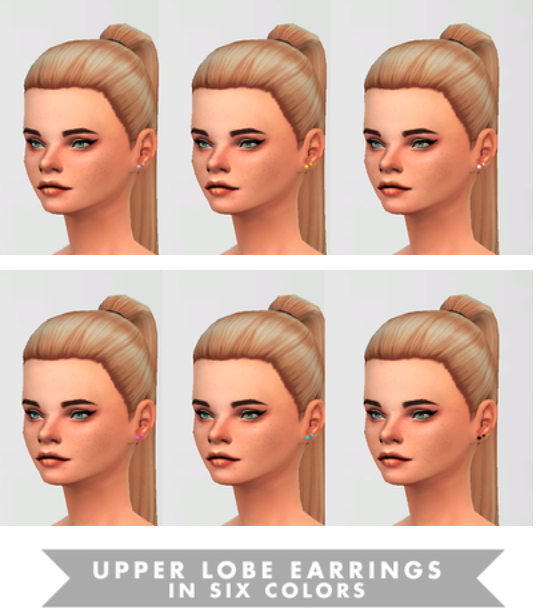  Pure Sims: Left earrings