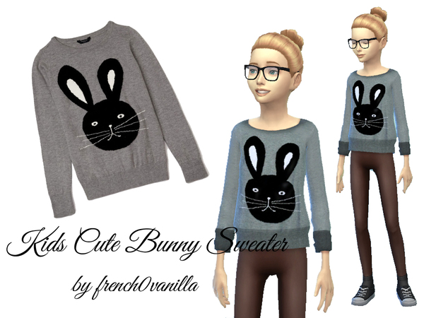  The Sims Resource: Bunny Sweater by french0vanilla