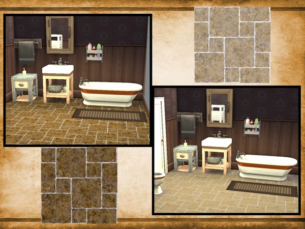  The Sims Resource: Marbled Linoleum by ROCH40