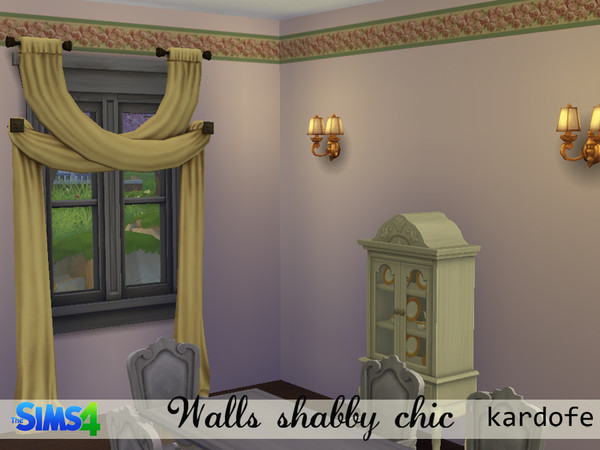The Sims Resource: Shabby chic walls