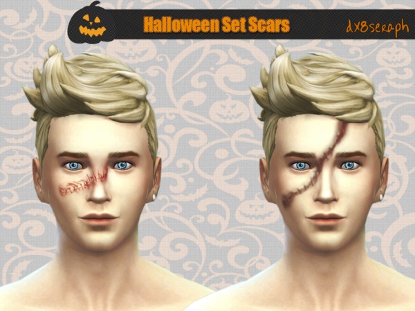  The Sims Resource: Halloween Set Scars by dx8seraph