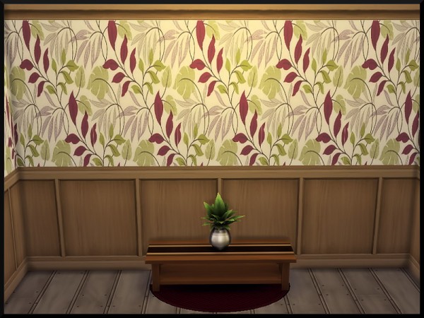  Sims 3 Addictions: Leafy Wallpaper by Margies Sims