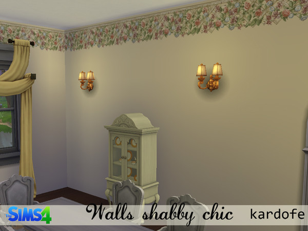 The Sims Resource: Shabby chic walls