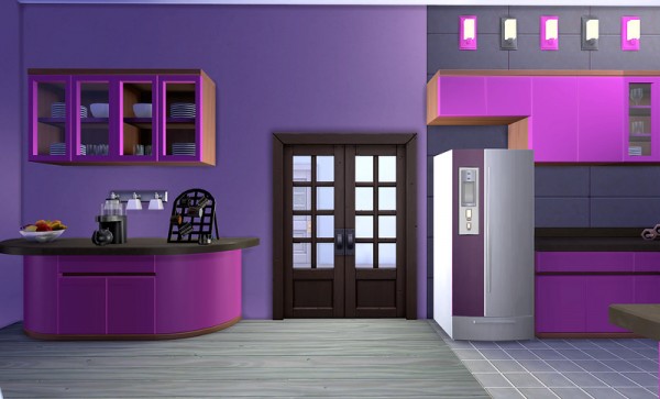  Ihelen Sims: Kitchen Moody Aubergine by ihelen