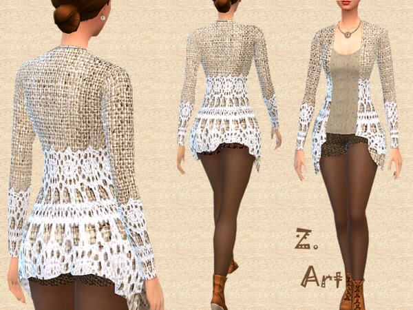  The Sims Resource: Mixed Brown outfit by Zuckerschnute20