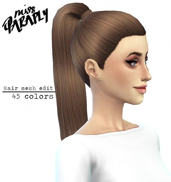  Miss Paraply: Longa ponytail hairstyle 45 colors