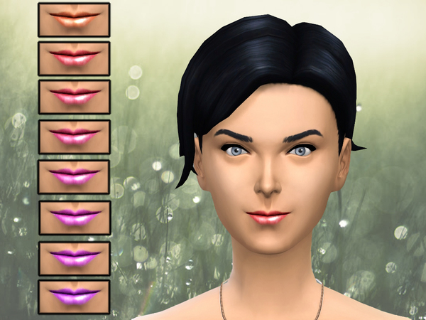  The Sims Resource: Lipstick 02   Shiney Morning by Flovv