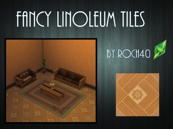  The Sims Resource: Fancy Linoleum Tiles by ROCH40