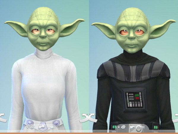  Mod The Sims: Adult Yoda Mask by Snaitf
