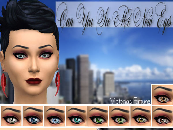  The Sims Resource: Victorias Fortune Can You See Me Now Eye Collection by Fortunecookie1