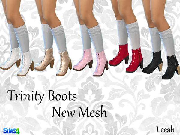  The Sims Resource: Trinity Boots by Leeah