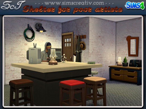  Sims Creativ: Shelter for poor artists by Tanitas8