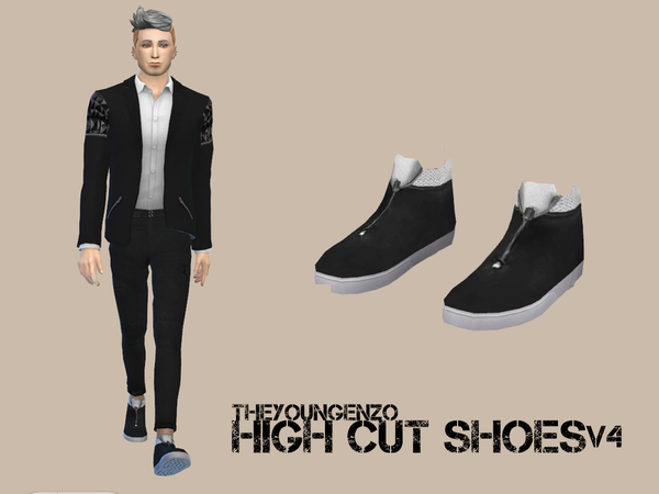  The Sims Resource: High Cut Shoes V4 bytheyoungenzo