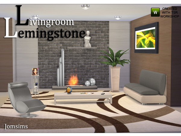  The Sims Resource: Living Room Lemingstone by Jomsims