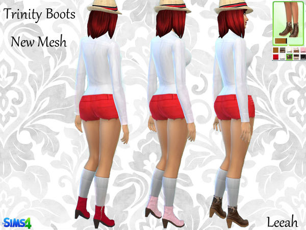  The Sims Resource: Trinity Boots by Leeah