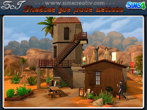  Sims Creativ: Shelter for poor artists by Tanitas8