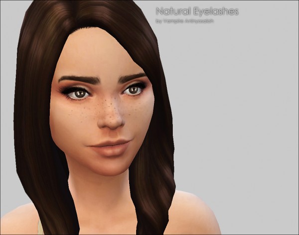  Mod The Sims: Natural Eyelashes  5 colors  by Vampire aninyosaloh