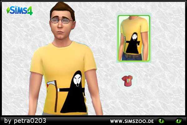  Blackys Sims 4 Zoo: Halloween Shirt by Petra0203
