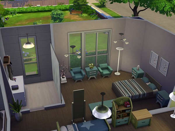  The Sims Resource: Architects Terrace house by linkinka23