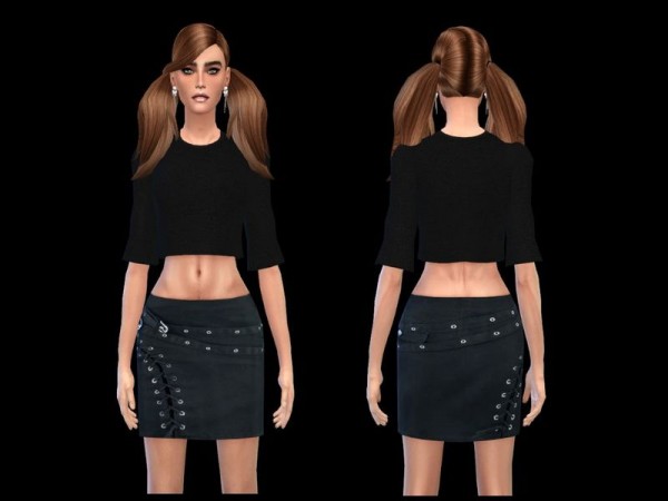  The Sims Resource: Skirt rocker collection by simsoertchen