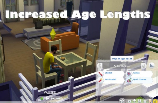  Mod The Sims: Tweaked Age Lengths by Dark Gaia