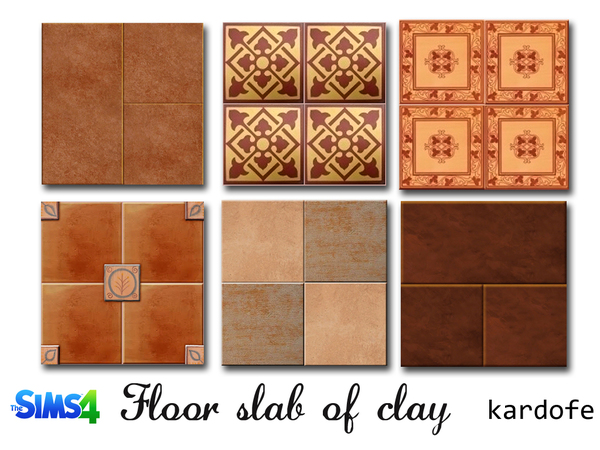  The Sims Resource: Floor slab of clay by Kardofe