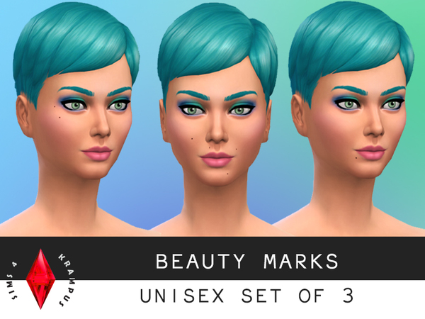  The Sims Resource: Beauty Mark Set by SIms4Krampus