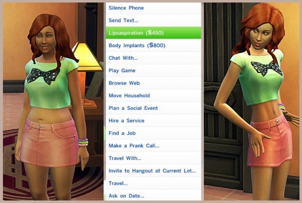  Mod The Sims: Lipoaspiration and Body Implants by mrclopes