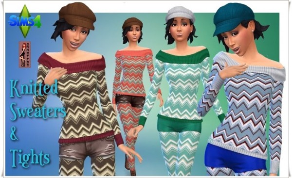  Annett`s Sims 4 Welt: Knitted Sweaters & Tights