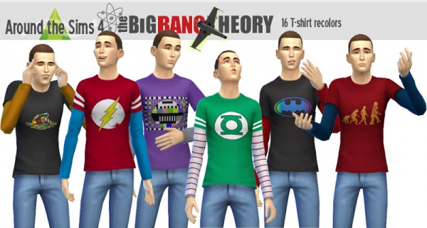  Around The Sims 4: Long Sleeves T shirt with short sleeves T shirt