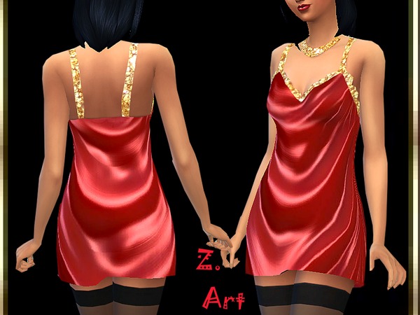  The Sims Resource: Babydoll chemise by Zuckerschnute20