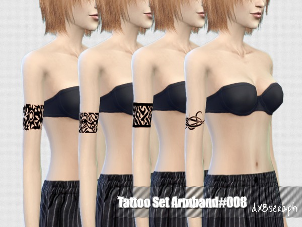  The Sims Resource: Tattoo Set Armband #008 by dx8seraph