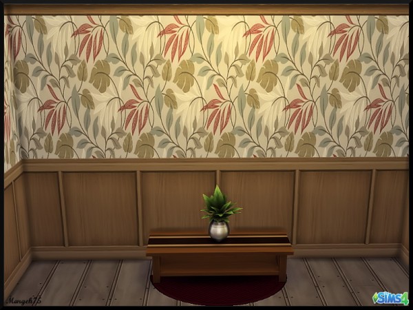  Sims 3 Addictions: Leafy Wallpaper by Margies Sims