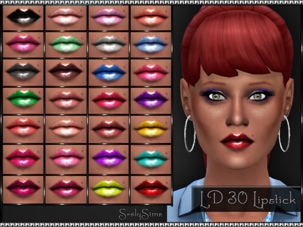  The Sims Resource: LD 30 Lipstick by SrslySims
