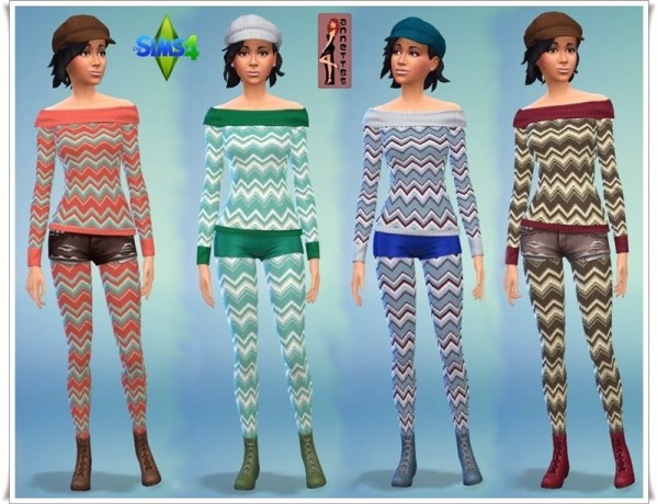  Annett`s Sims 4 Welt: Knitted Sweaters & Tights