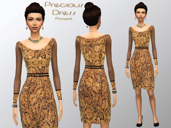  The Sims Resource: Precious Dress by Paogae