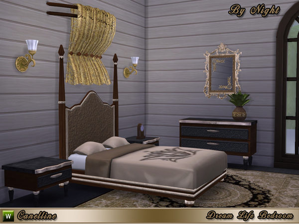  The Sims Resource: Dream Life Bedroom by Canelline